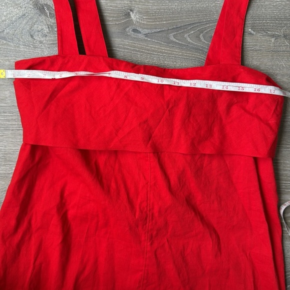 NEW Theory Tie Back linen blend  Midi Dress XL - Picture 13 of 16